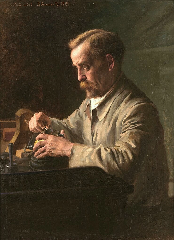 Ritratto dell'incisore Augusto Girardet - Museo Nazionale di Belle Arti, Rio de Janeiro